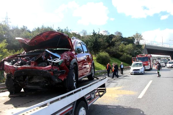 TEM Otoyolunda Kaza: Uzun Araç Kuyrukları Oluştu