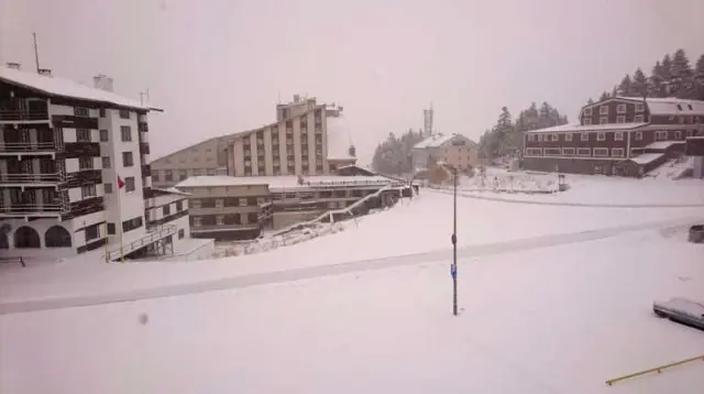 Uludağ'da Kar Kalınlığı 20 Santimetreye Ulaştı, Zincirsiz Seyahate İzin Verilmiyor