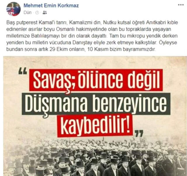 Atatürk'e Hakaret Eden Şırnak Üniversitesi Daire Başkanı Görevden Uzaklaştırıldı Atatürk'e Hakaret Eden Şırnak Üniversitesi Daire Başkanı Görevden Uzaklaştırıldı
