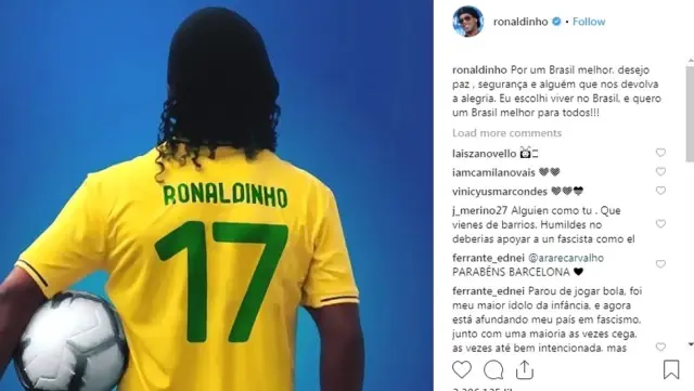 Neymar, Ronaldinho ve Kaká: Brezilyalı Bazı Efsanevi Futbolcular Neden Aşırı Sağcı Bolsonaro'yu...