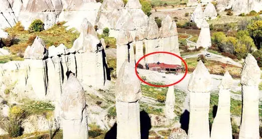 İmar Barışını İstismar Eden Vatandaşlar 60 Milyon Yılda Oluşan Peribacalarına Villa Dikti!