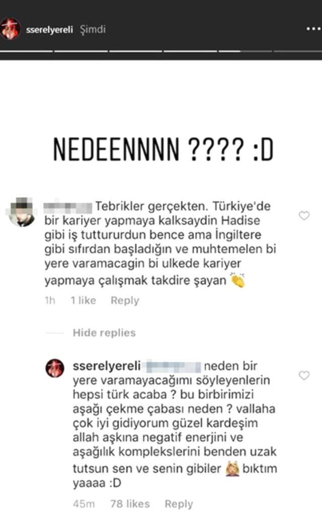 Serel Yereli'den Türk Tepkisi: 