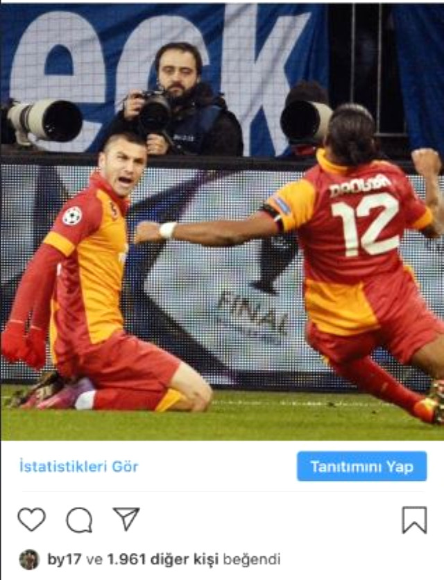 Burak Yılmaz'ın Galatasaray Formalı Fotoğrafını Beğenmesi, Sarı-Kırmızılı Taraftarları Heyecanlandırdı