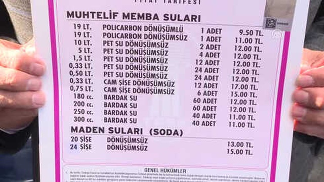 Su Satışında Tavan Fiyat Belirlendi! Artık Daha Yüksek Fiyata Satamayacaklar