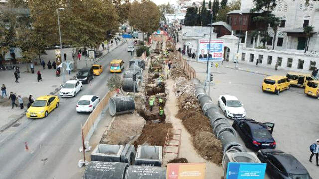 Üsküdar'da İSKİ Kazısı Sırasında Tarihi Kalıntılara Rastlandı Üsküdar'da İSKİ Kazısı Sırasında, Asfalfın Altından Tarih Fışkırdı!