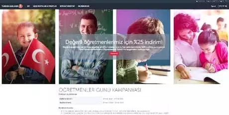 THY'den Öğretmenlere Yüzde 25 İndirim