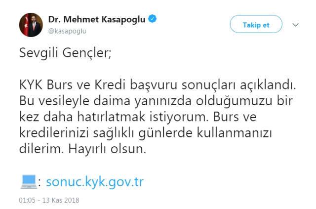 Yükseköğretim Öğrencilerinin Burs ve Kredi Sonuçları Açıklandı