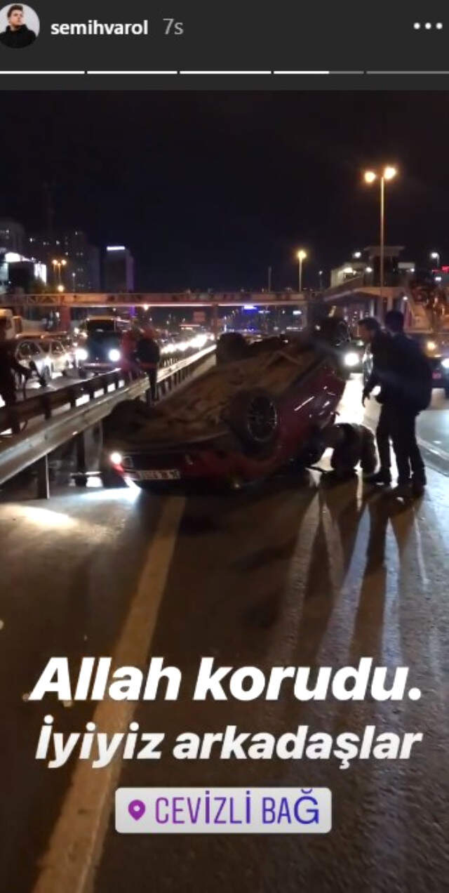 Sosyal Medya Fenomeni Semih Varol E-5'te Kaza Yaptı Sosyal Medya Fenomeni Semih Varol E-5'te Kaza Yaptı
