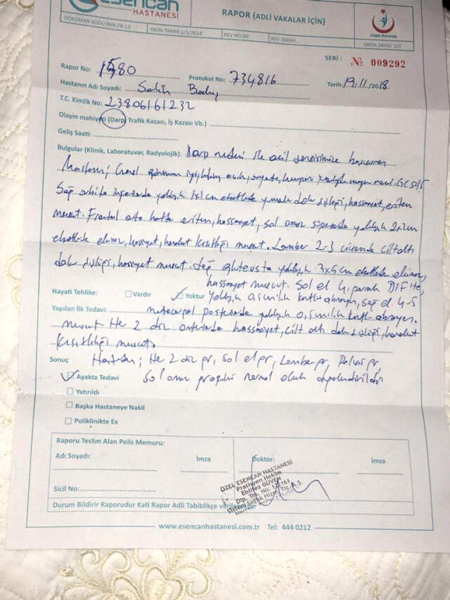 Polislerin Kimlik Sorduğu Avukat, Baro Kimliğini Gösterince Darp Edildi