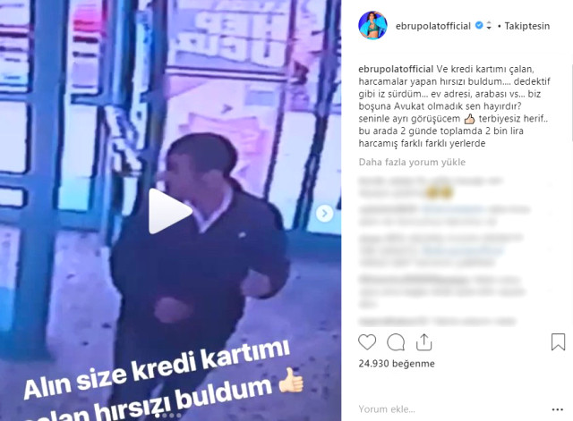 Hukuk Bölümü Mezunu Ebru Polat, Kartını Çalan Hırsızı Adım Adım Takip Ederek Buldu