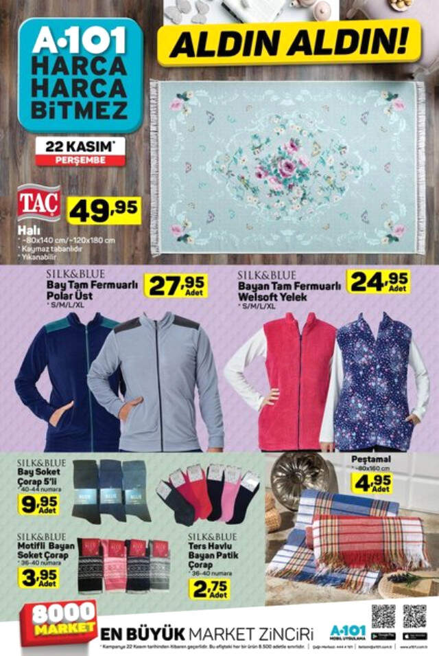 A101'de İndirimli Ürünler! 22 Kasım A101'de Hangi Ürünler Kampanyalı?