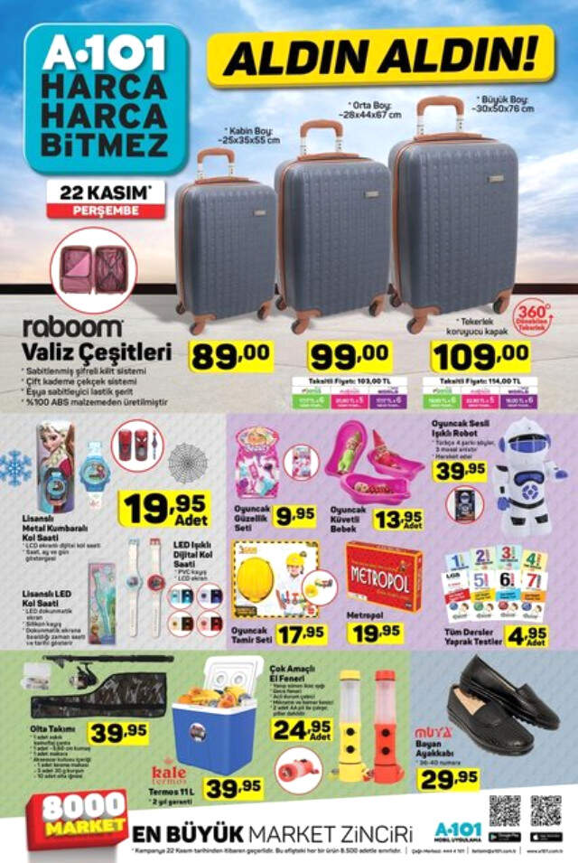 A101'de İndirimli Ürünler! 22 Kasım A101'de Hangi Ürünler Kampanyalı?