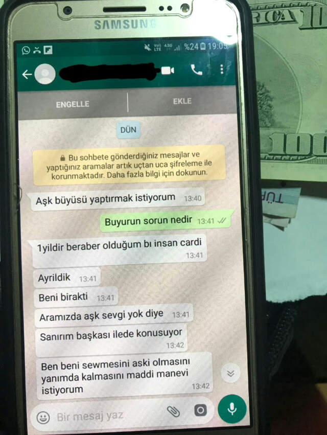 Kesira' Lakaplı Büyücünün WhatsApp Mesajları Ortaya Çıktı! 'Kesira' Lakaplı Büyücünün WhatsApp Mesajları Ortaya Çıktı!