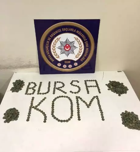 Bursa'da Düzenlenen Operasyonda 670 Sikke Ele Geçirildi