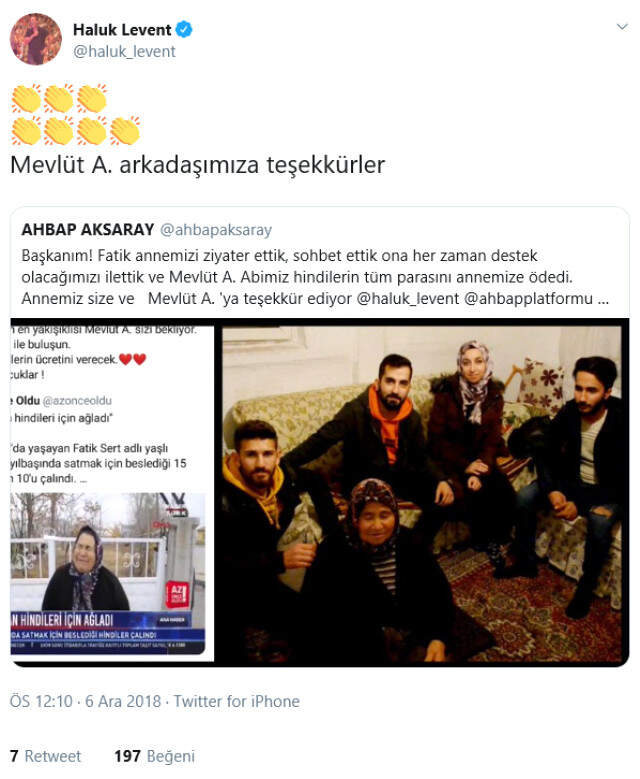 Haluk Levent, Hindileri Çalınan Kadının Yardımına Koştu Haluk Levent, Hindileri Çalınan Kadının Yardımına Koştu