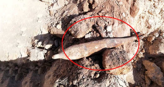 Antalya'da Kanalizasyon Çalışmasında Havan Topu Mermisi Bulundu