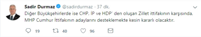 MHP'li İsimden Kulisleri Hareketlendiren Açıklama: 51 Belediye Başkan Adayını Belirledik