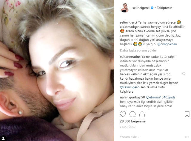 Sosyal Medya Fenomeni Selin Ciğerci, Futbolcu Gökhan Çıra ile Evleneceklerini Duyurdu