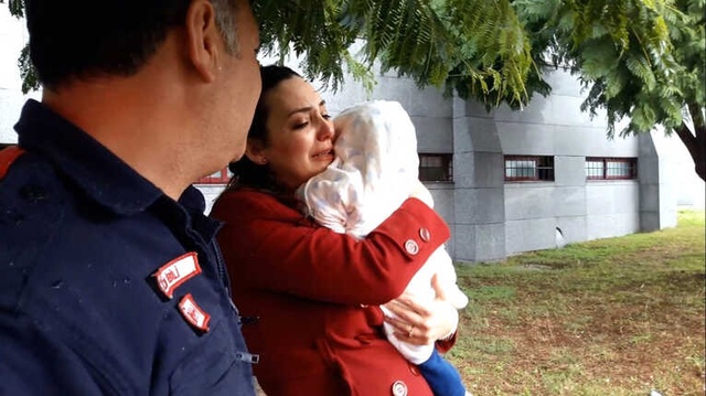 Kapısı Kilitlenen Otomobilde Mahsur Kalan Bebek Kurtarıldı