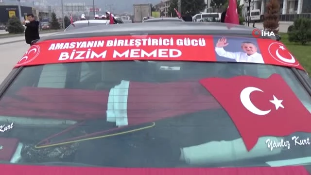 MHP'nin Amasya Adayı Mehmet Sarı'ya Memleketinde Coşkulu Karşılama