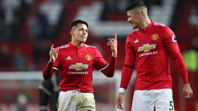 Jose Mourinho, Marcos Rojo İle İddiaya Giren Alexis Sanchez'e 20 Bin Sterlin Kazandırdı