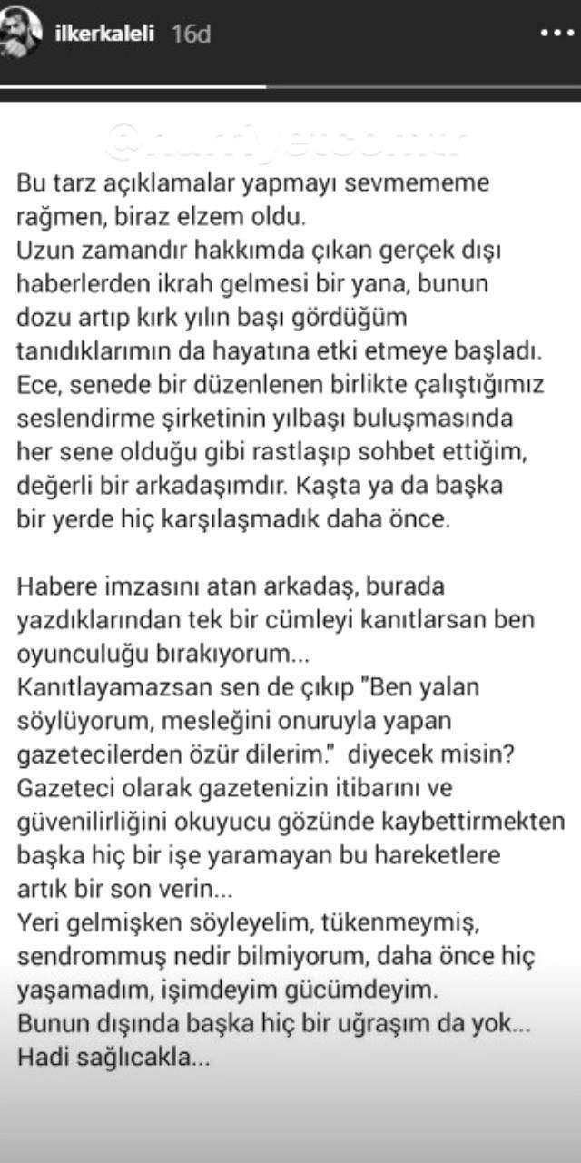 Ece Dizdar'la Aşk Yaşadığı İddia Edilen İlker Kaleli İsyan Etti: Kanıtlayın Oyunculuğu Bırakayım