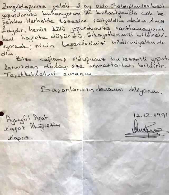 Emekli Öğretmen 27 Yıl Önce Teşekkür Mektubu Yazdığı Firmada Üretime Başladı