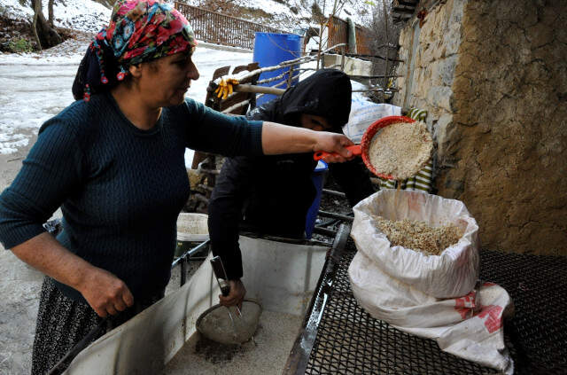 Hakkari'de 155 Yıllık Taş Değirmende Üretilen Tahinin Kilosu 70 Liradan Satılıyor Hakkari'de 155 Yıllık Taş Değirmende Üretilen Tahinin Kilosu 70 Liradan Satılıyor