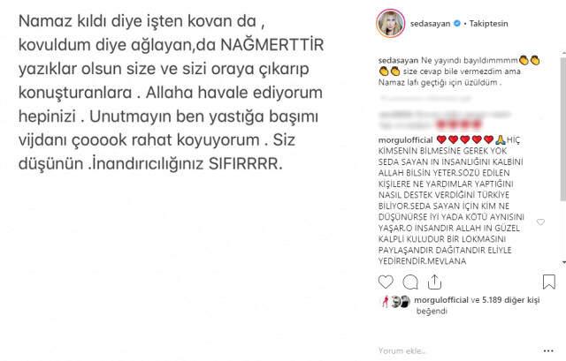 Seda Sayan, 'Cuma'ya Gittiğim İçin Kovuldum' Diyen Cengiz Çimen'e Ateş Püskürdü Seda Sayan,