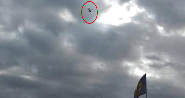 ABD Helikopterleri Münbiç'te Görüntülendi ABD Helikopterleri Münbiç Semalarında Görüntülendi
