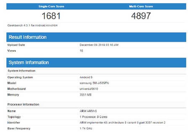 Samsung Galaxy A50, 24mp Arka Kamera ve 4000 Mah Bataryaya Sahip Olacak