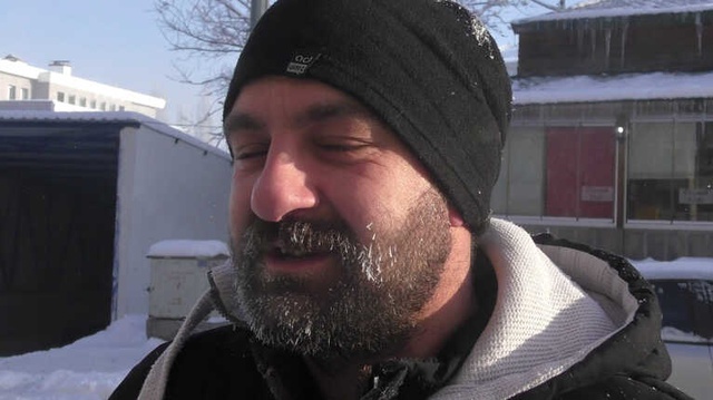 Bu Fotoğraf Bugün Çekildi! Eksi 27 Derece Sakalları Bile Dondurdu