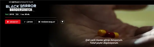 Gidişatı İzleyicilerin Belirlediği Black Mirror: Bandersnatch <a class='keyword-sd' href='/turkiye/' title='Türkiye'>Türkiye</a>'de Yayınlandı