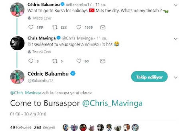 Cedric Bakambu, Bursaspor ile Bağını Koparmıyor