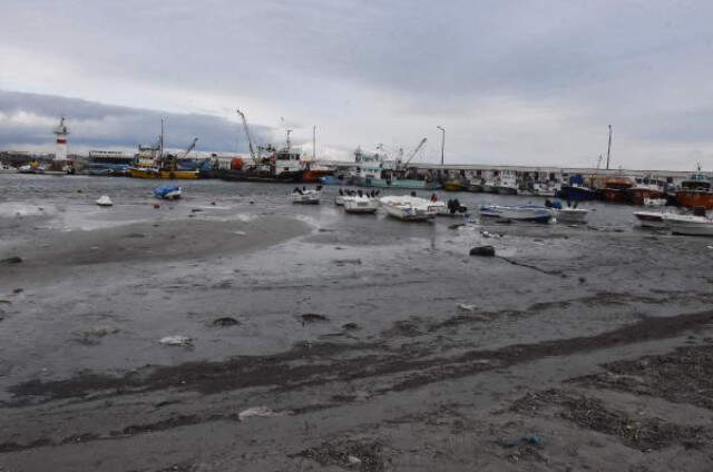 Marmara Ereğlisi'nde Korkutan Manzara! Deniz, 20 Metre Çekildi Marmara Ereğlisi'nde Korkutan Manzara! Deniz, 20 Metre Çekildi