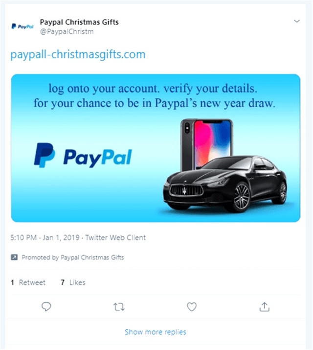 Twitter, Bir Kişinin Paypal Kimlik Avı Dolandırıcılığı Yapmasına İzin Verdi