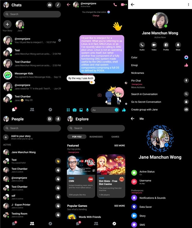 <a class='keyword-sd' href='/facebook-messenger/' title='Facebook Messenger'>Facebook Messenger</a> İçin Karanlık Mod Özelliği Test Edilmeye Başlandı