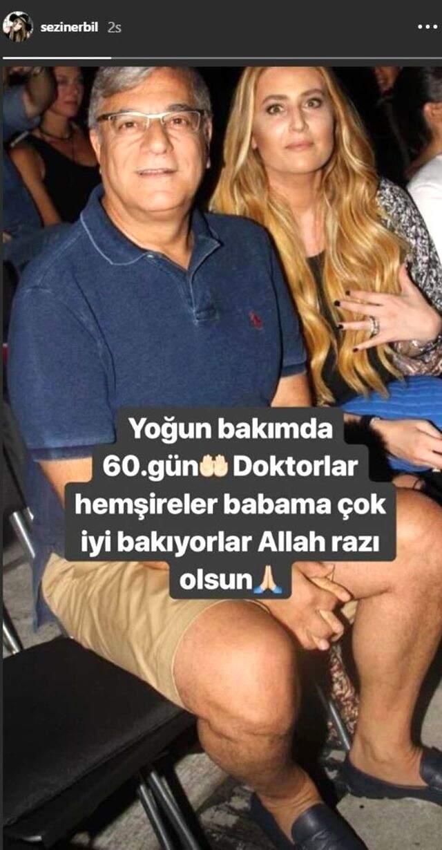 Sezin Erbil, Babası İçin Sevenlerinden Dua İstedi