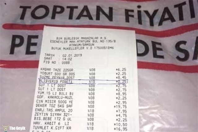 Poşeti İade Etti 25 Kuruşu Geri Aldı