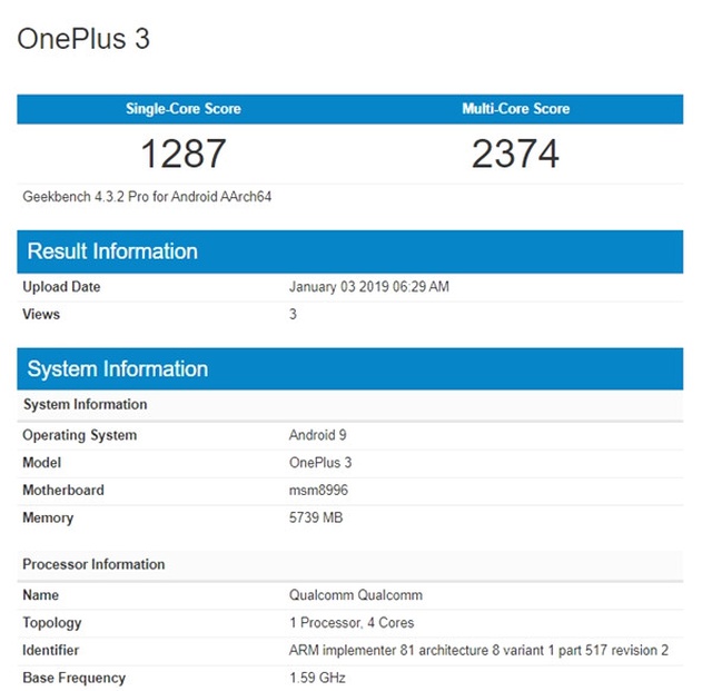 Oneplus 3 ve 3t'nin Android Pie Testleri Başladı