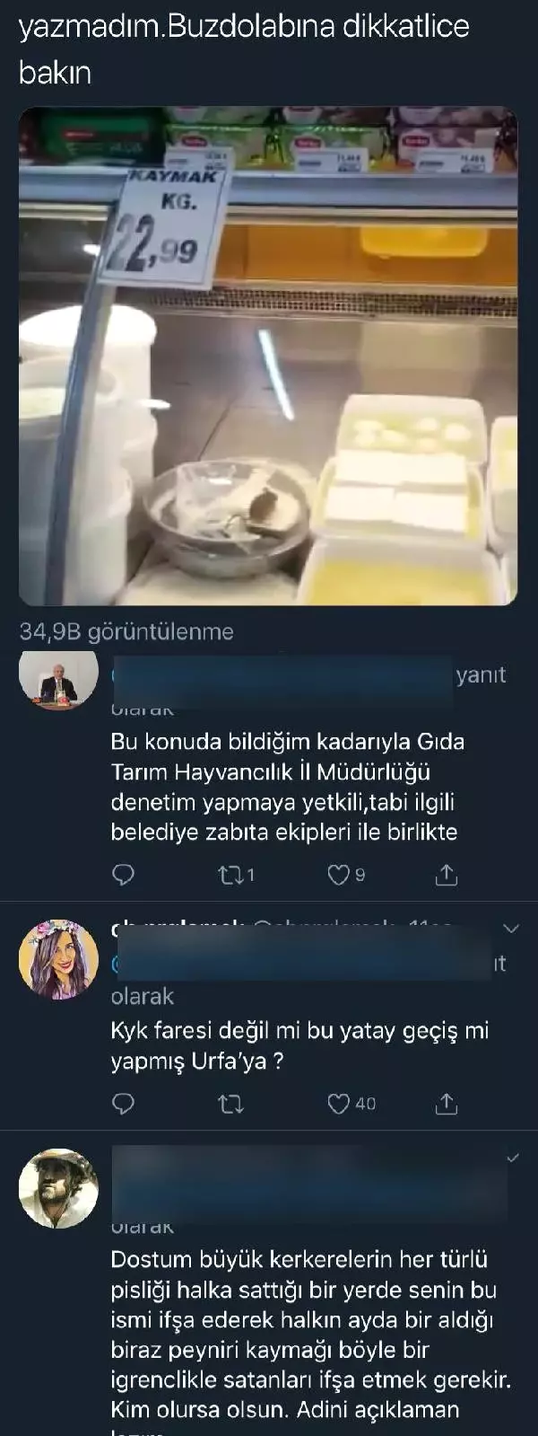 Marketin Dolabında Görülen Fare, Vatandaşı İsyan Ettirdi