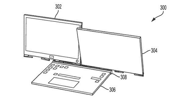 Dell, Görenleri Şaşırtan Çift Ekranlı Bir Laptop Patenti Aldı