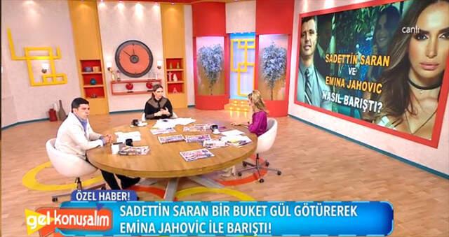 Sadettin Saran ve Emina Jahovic Barıştı