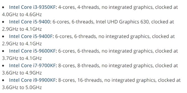 Amd ile Rekabeti Kızıştıran Intel, 9. Nesil Core İşlemcilerde Entegre Grafik Birimini Kaldırıyor