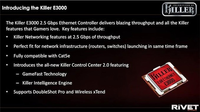 Rivet Network, Killer E3000'i Ces 2019'da Tanıttı