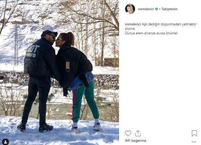 İhanet Haberleriyle Gündeme Gelen İrem Derici, Yeni Sevgilisiyle Sarmaş Dolaş Poz Verdi