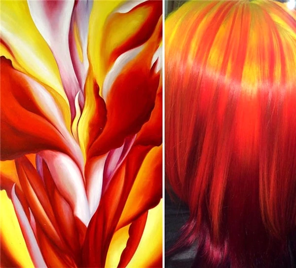 Saçlarını Ünlü Sanat Eserleri Gibi Boyayan Stilistten 9 Büyüleyici Çalışma