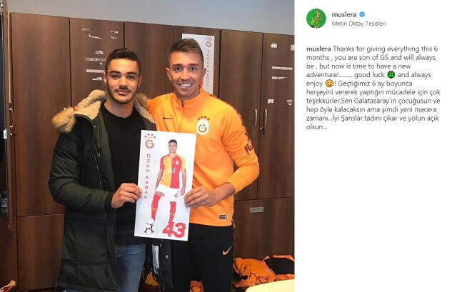 Fernando Muslera'dan Stuttgart'a Giden Ozan Kabak'a Veda Mesajı