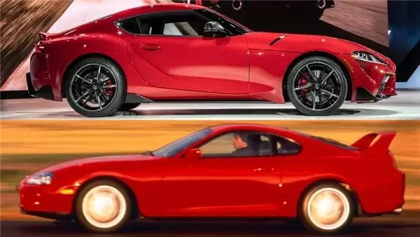 1993 Toyota Supra ile 2019 Toyota Supra Karşılaştırması