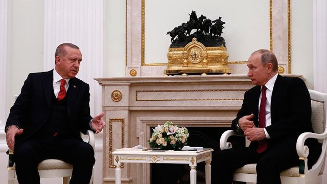 Cumhurbaşkanı Erdoğan'ın Rusya Devlet Başkanı Putin ile Görüşmesi Başladı